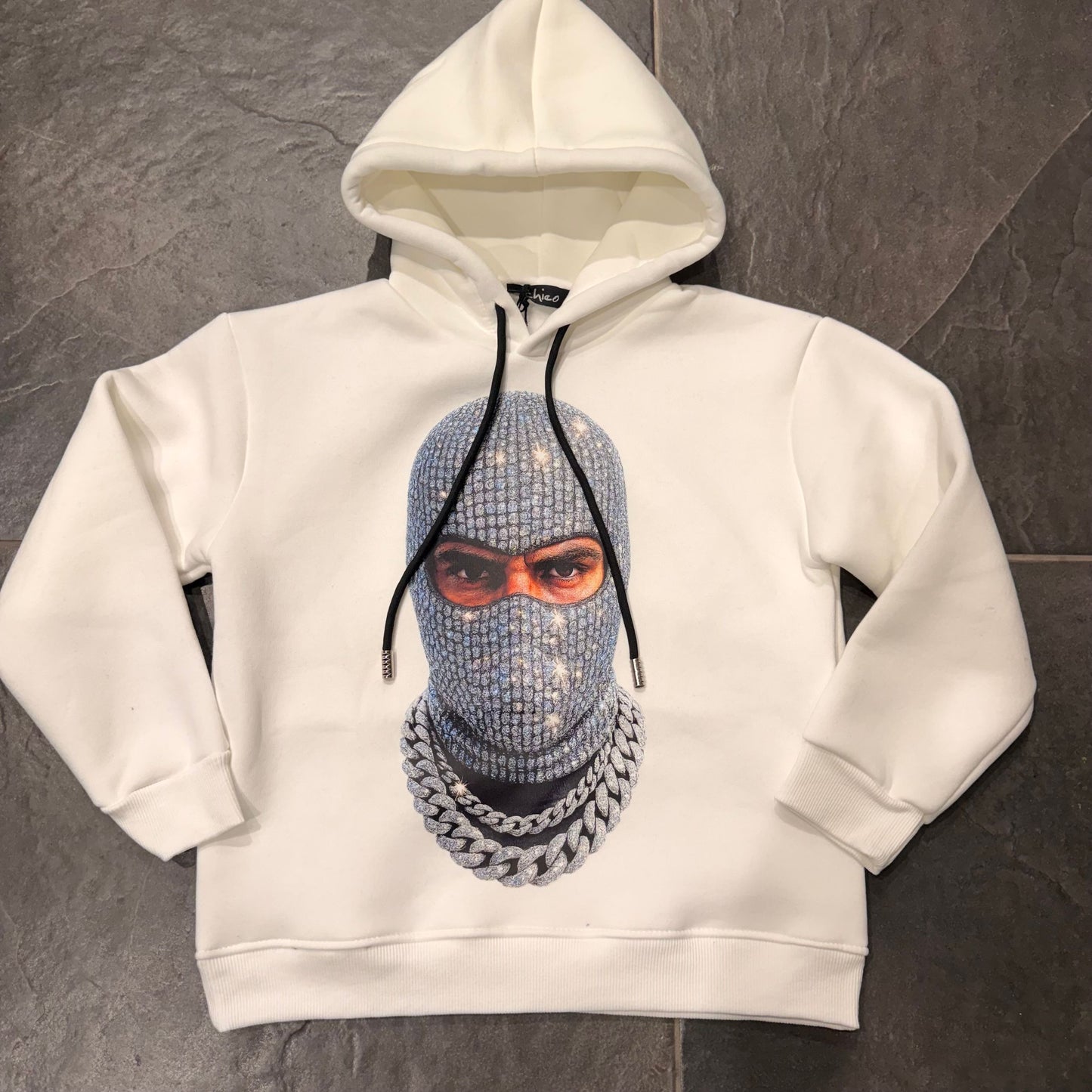 387 FELPA BIMBO BIANCA - felpa bimbo - IO CHICO