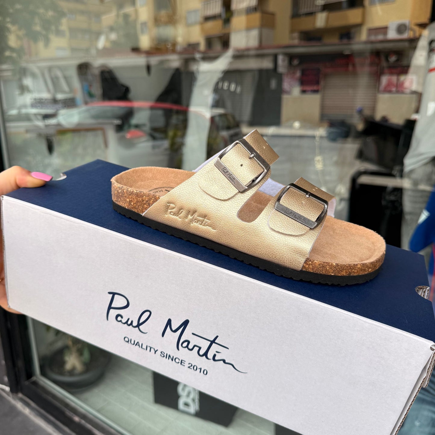 SANDALI PAUL MARTIN DONNA GOLD - Ciabatte donna - PAUL MARTIN