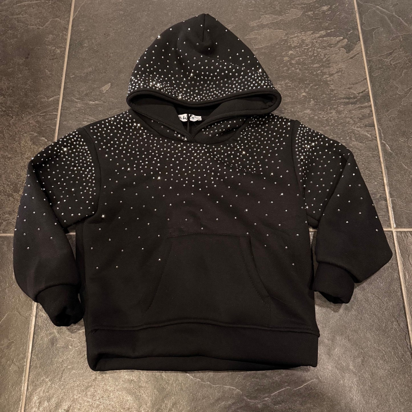 1208 FELPA DIAMOND BIMBO NERA - felpa bimbo - IO CHICO