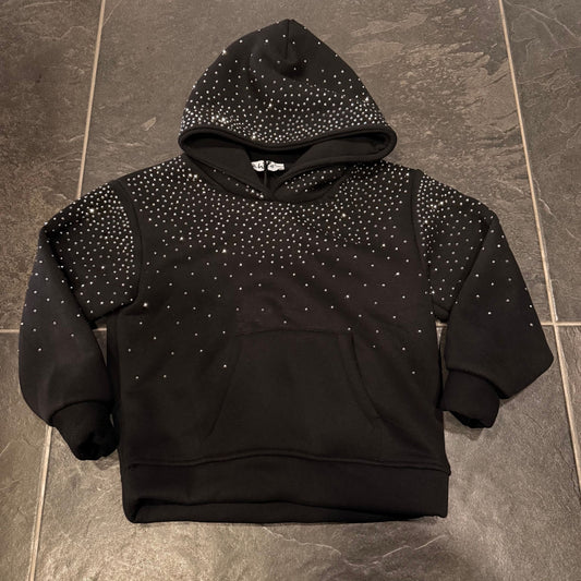 1208 FELPA DIAMOND BIMBO NERA - felpa bimbo - IO CHICO