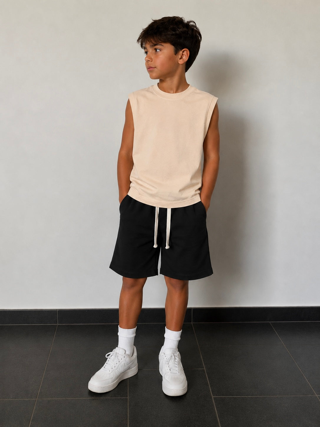 MB130 T-SHIRT BEIGE GIROMANICA - T-shirt bimbo -
