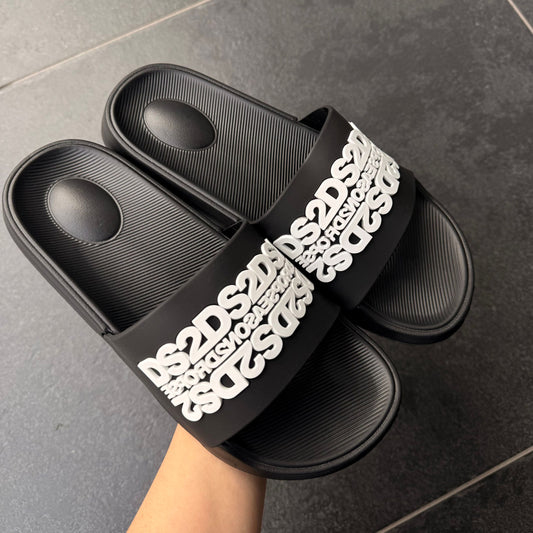 DS2S20 CIABATTE DS2 NERE - Ciabatte uomo - DROP SEASON 2