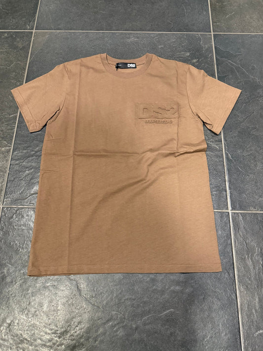 FW25283 T-SHIRT DS2 UOMO NOCCIOLA - T-shirt uomo - DROP SEASON 2