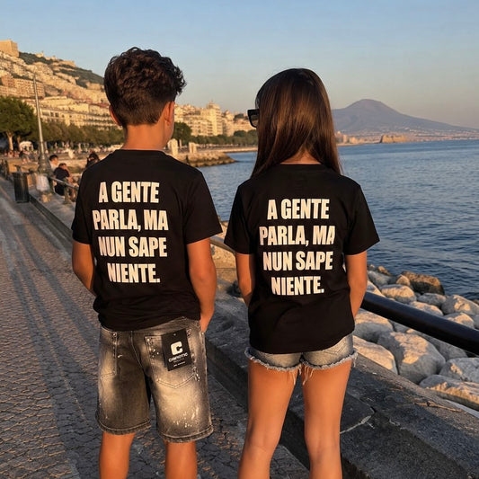 CB T-SHIRT SAPE NIENTE NERA - T-shirt bimbo - CIANOTIC