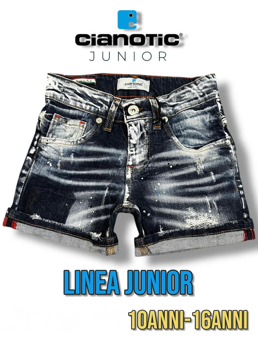 CB DQ4 BLU - short bimbo - CIANOTIC