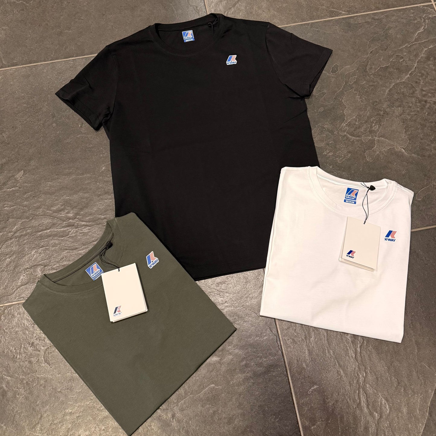 K-WAY T-SHIRT BIANCA 001 - T-shirt uomo - K-WAY