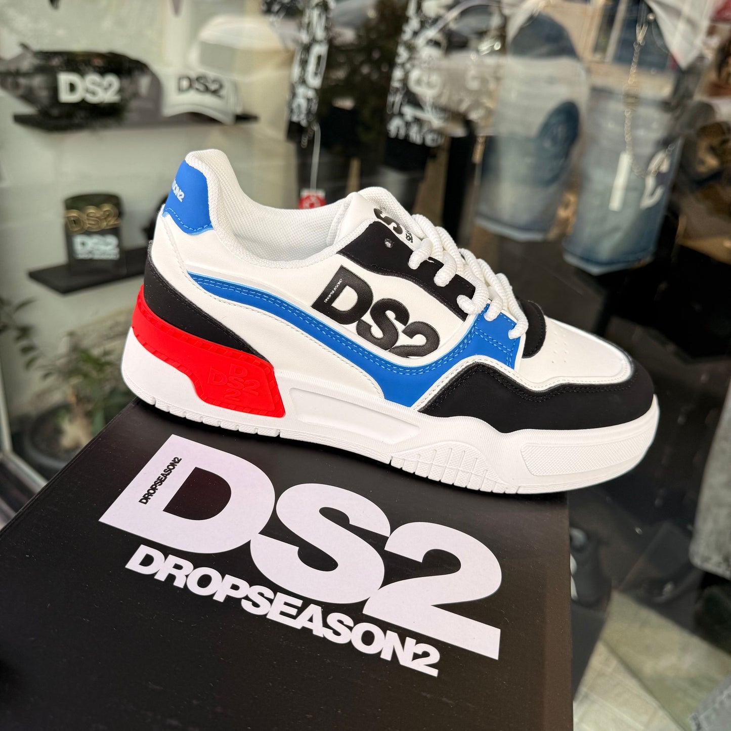 DS2S06 SCARPE DS2 BLU/ROSSO - Scarpe uomo - DROP SEASON 2