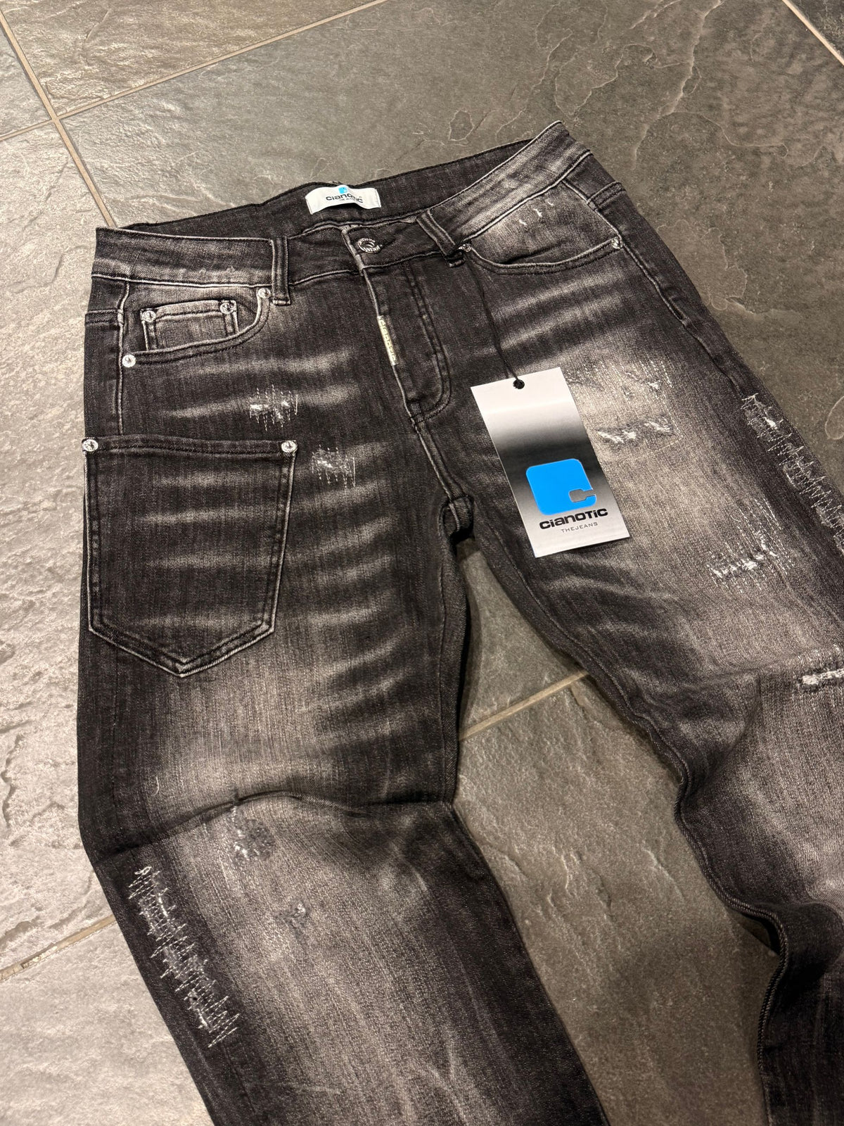 NEV FIT C03 BLACK - Jeans uomo - CIANOTIC