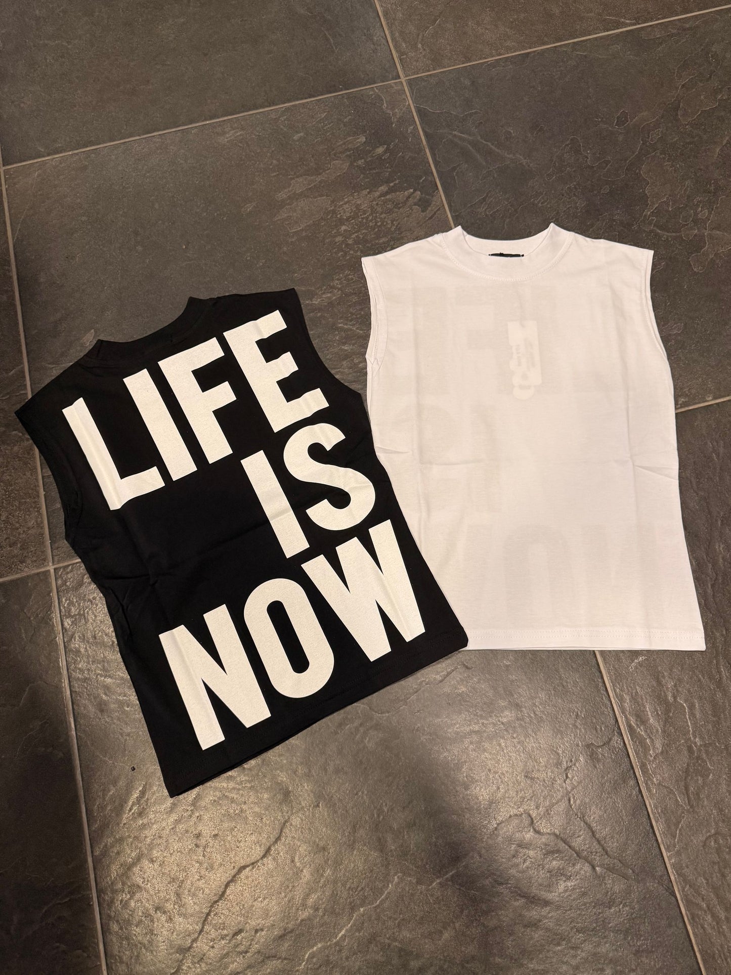 A9035R T-SHIRT LIFE BIANCA - T-shirt bimbo -