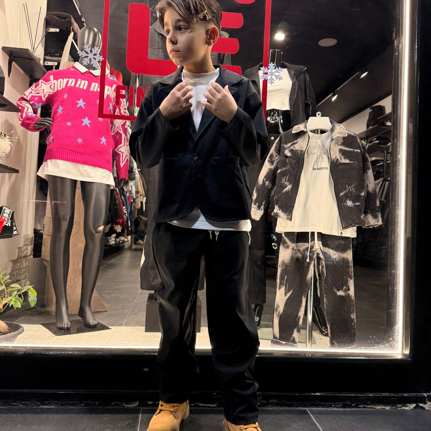 200285 CORDSET NERO - Completo bimbo - CIANOTIC