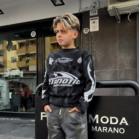 CB ML/WORLDWIDE MAGLIONCINO BIMBO NERO -  - CIANOTIC