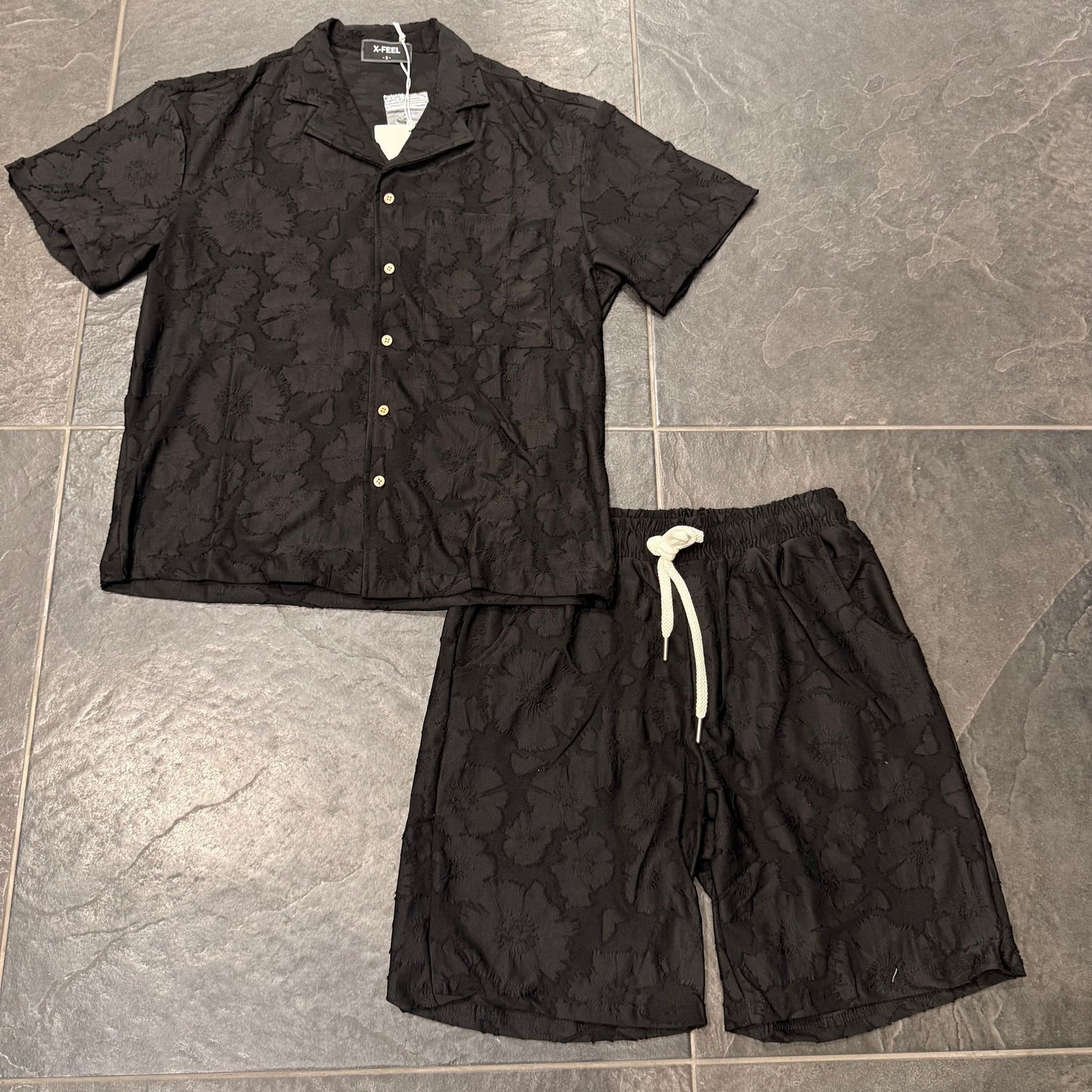 76118 COORDINATO NERO - Completo uomo -