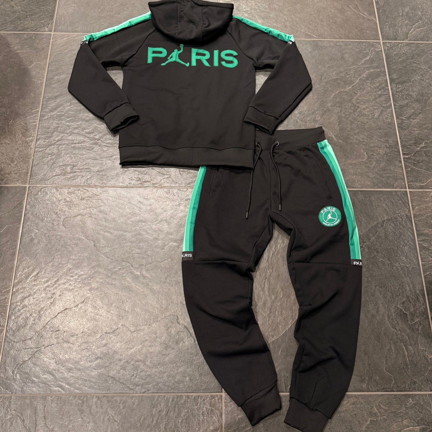 FF-6282 TUTA MOD. P*RIS NERO/VERDE - tuta uomo -