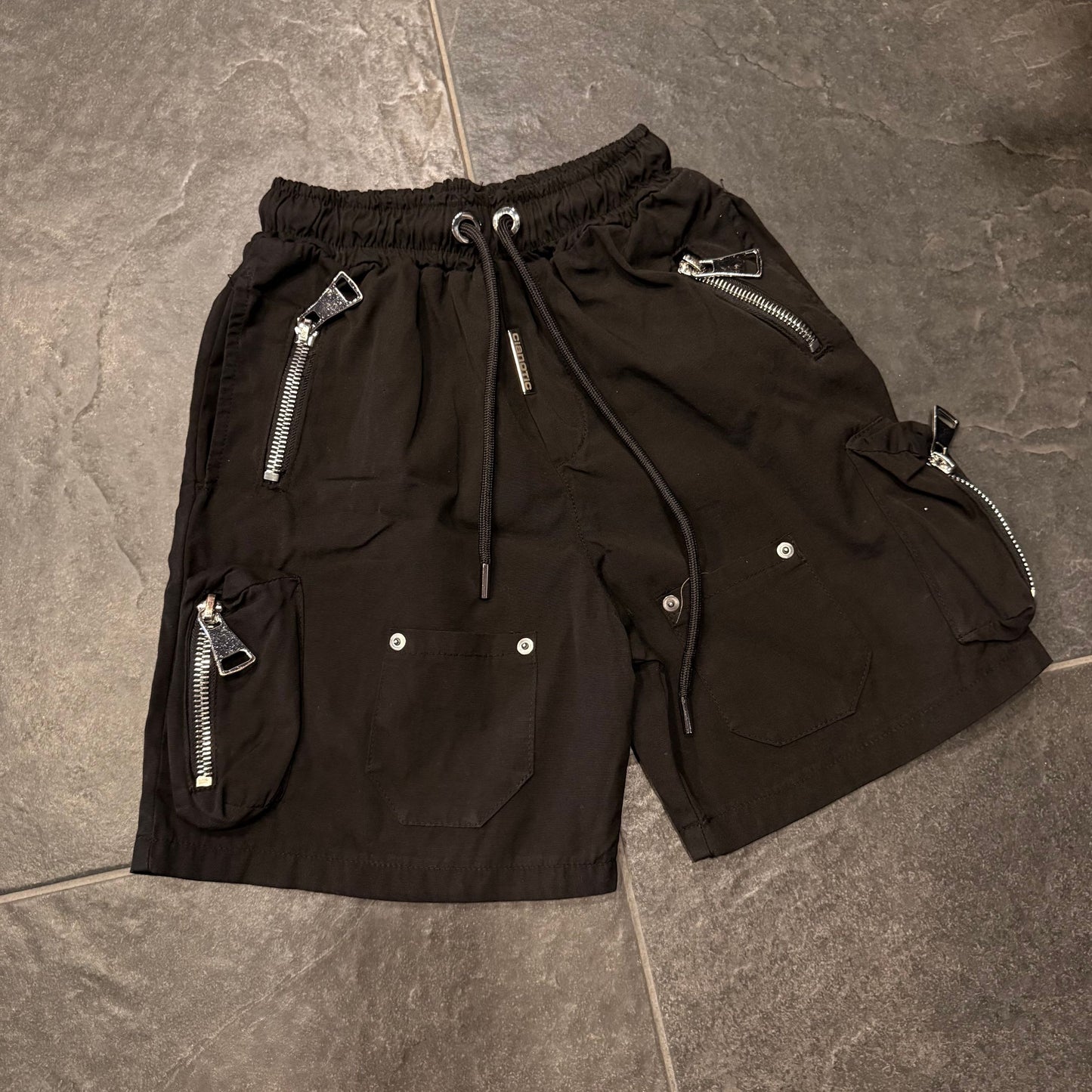 CB.INDUSTRIAL PATCH SHORT NERO - short bimbo - CIANOTIC