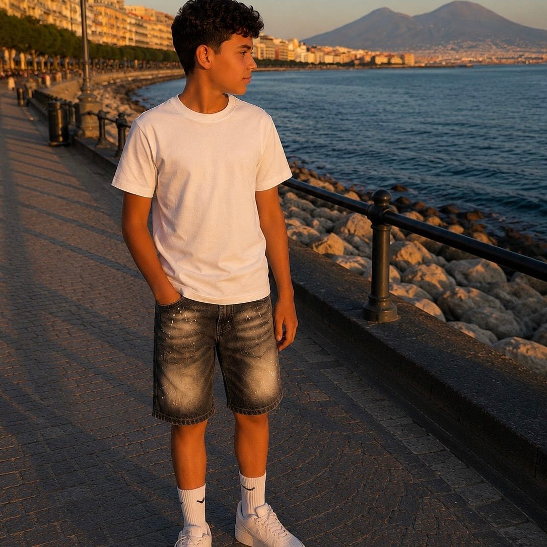 CB T-SHIRT SAPE NIENTE BIANCA - T-shirt bimbo - CIANOTIC