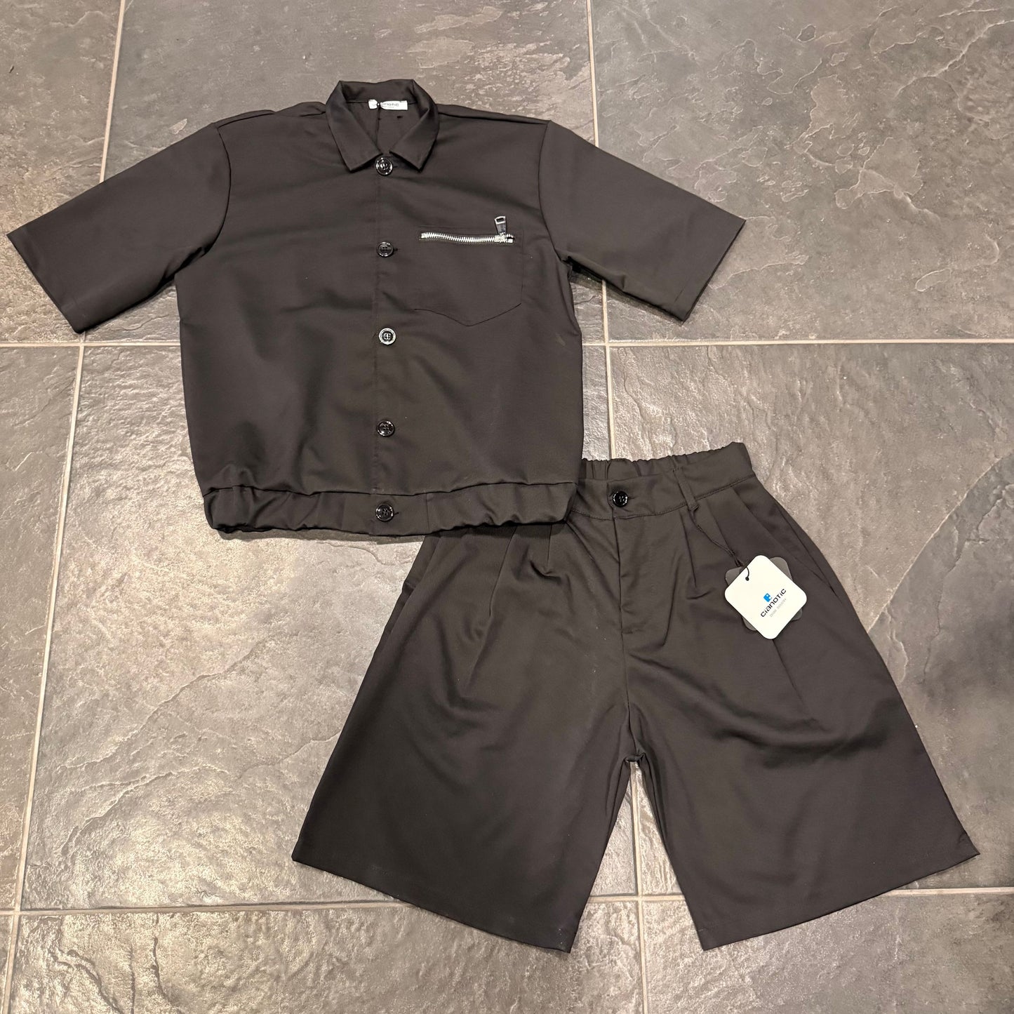 CORDSET PERFECT MATCH SET NERO - Coordinato bimbo/junior - CIANOTIC