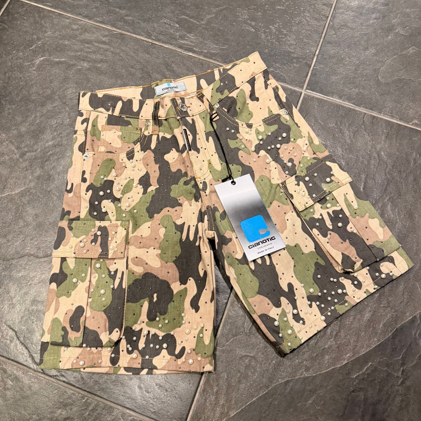CB SHORT ARMY REBEL - bermuda bimbo - CIANOTIC