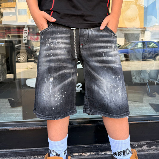 CB DQ6 SHORT JUNIOR BLACK - short bimbo - CIANOTIC