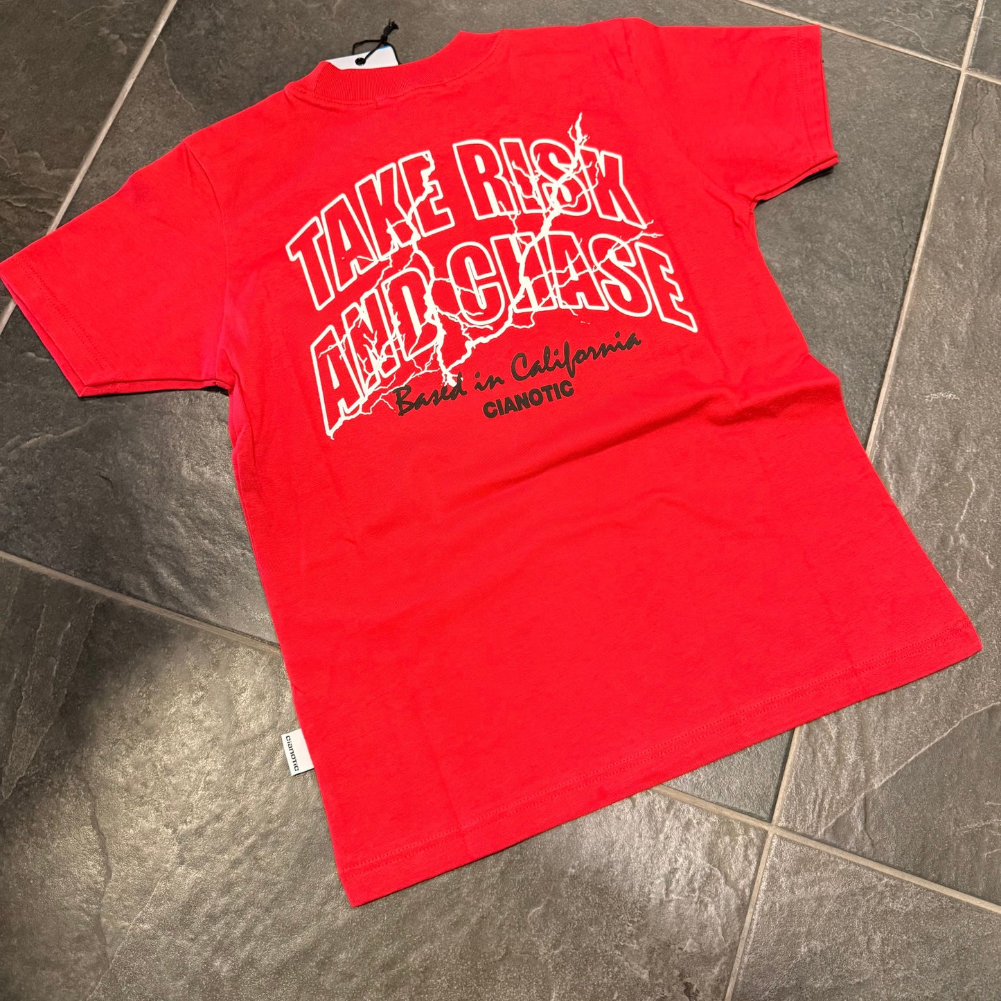 CB/RISK T-SHIRT ROSSA - T-shirt bimbo - CIANOTIC