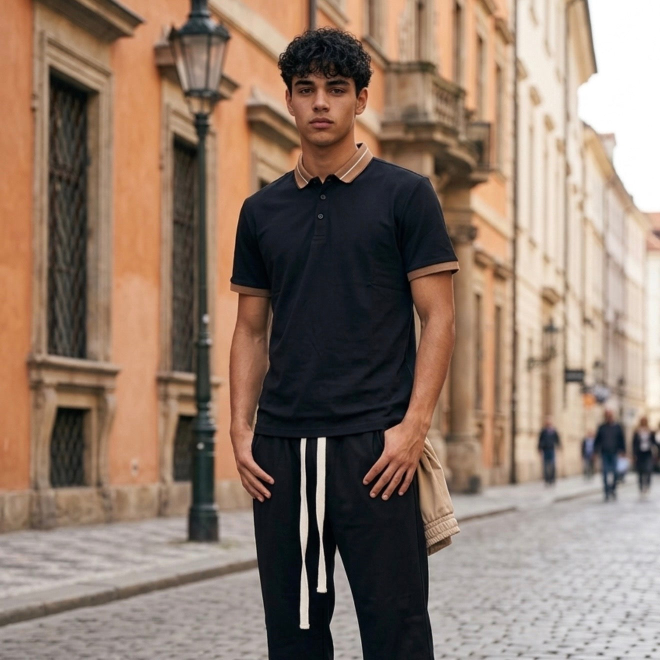 K008 POLO NERA - T-Shirt e Polo -