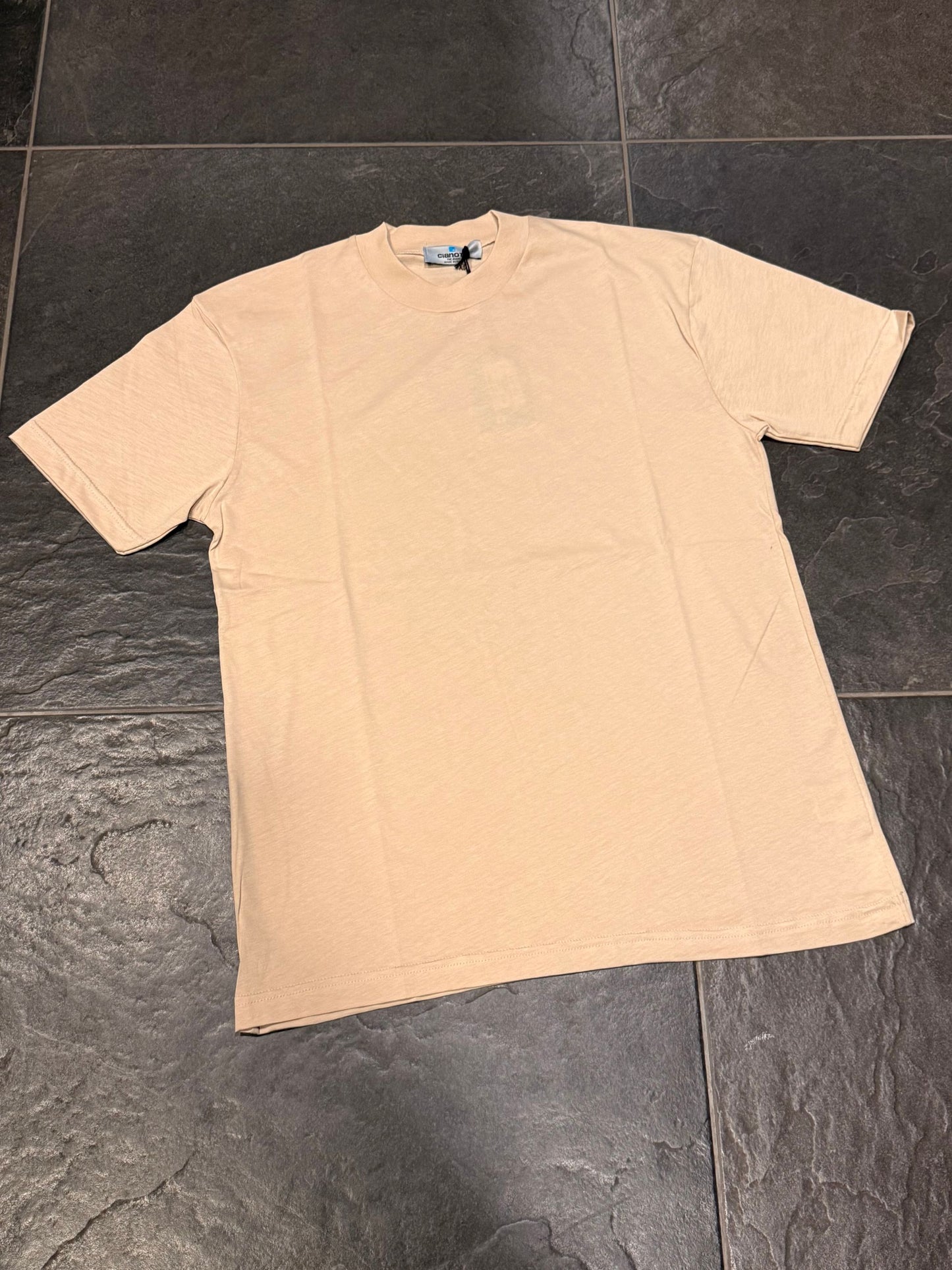 T/COLLO ALTO REGULAR AVORIO - T-shirt uomo - CIANOTIC