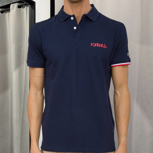 ICE4MPL01 POLO ICEBERG BLU NAVY - T-Shirt e Polo - ICEBERG