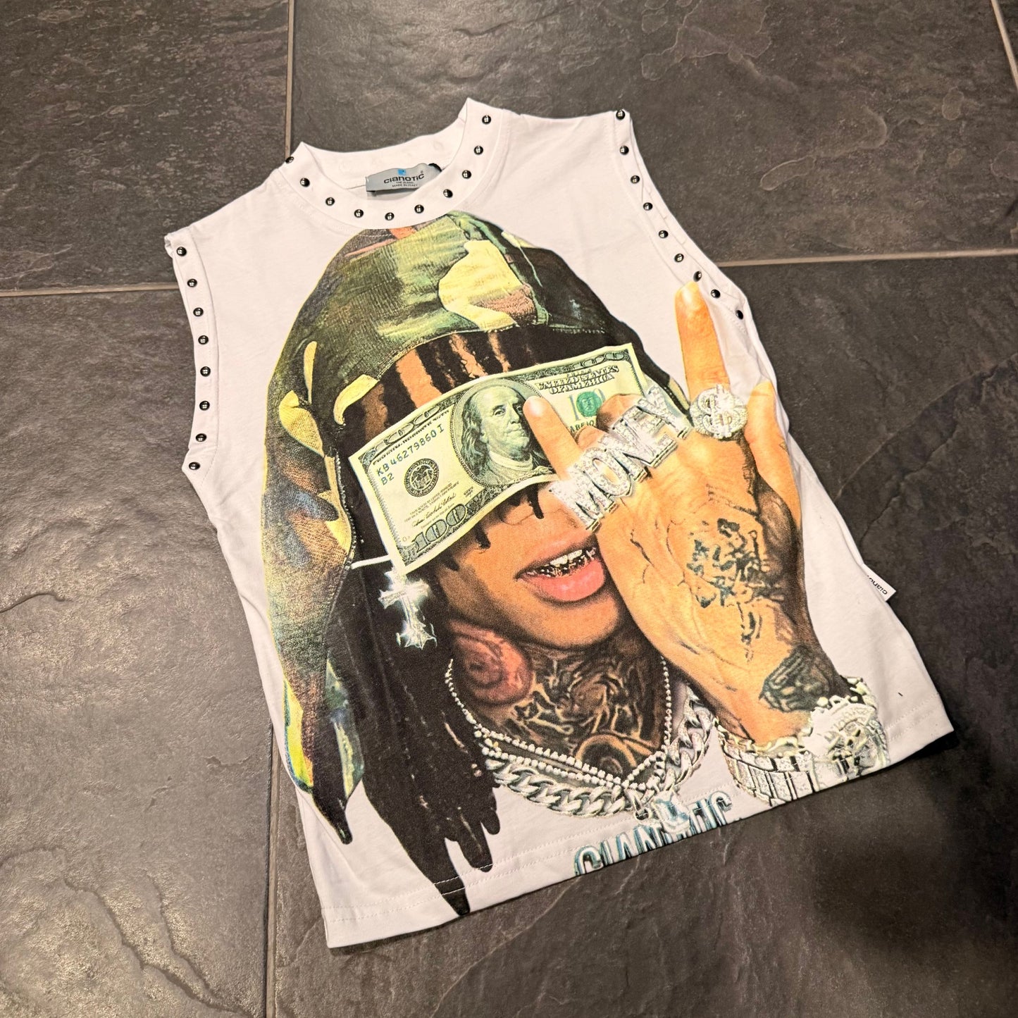 CB/SMANICATO DOLLAR BIANCA - T-shirt bimbo - CIANOTIC