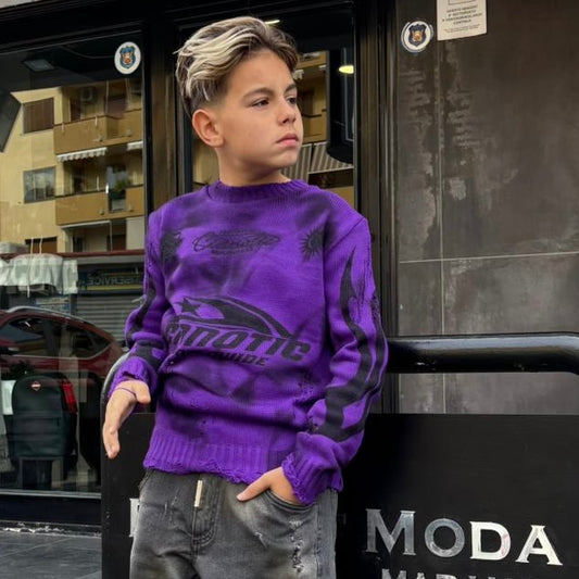 CB ML/WORLDWIDE MAGLIONCINO BIMBO VIOLA -  - CIANOTIC