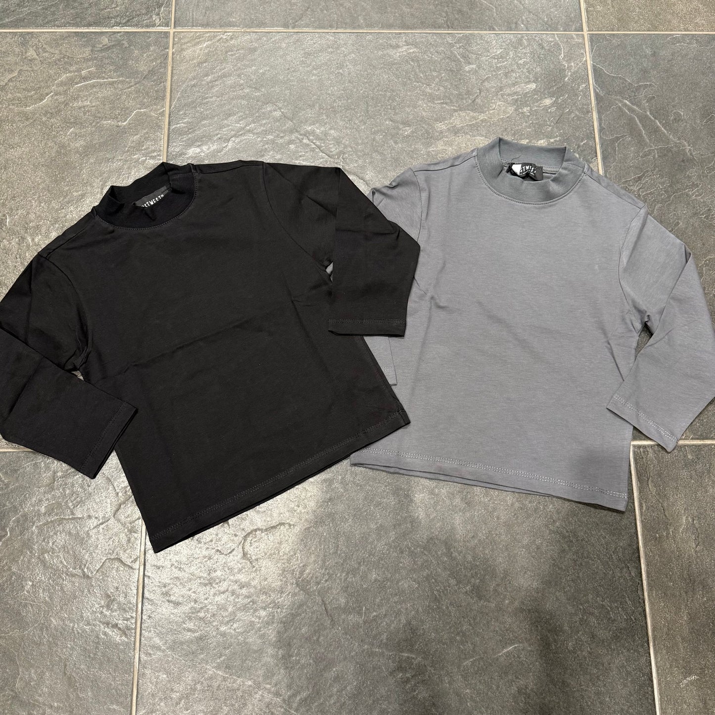 BT25 T-SHIRT MANICA LUNGA PIOMBO - T-shirt bimbo - just man