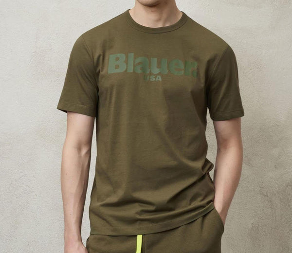 T-SHIRT BLAUER VERDE 24SBLUH02142 - T-shirt uomo - BLAUER