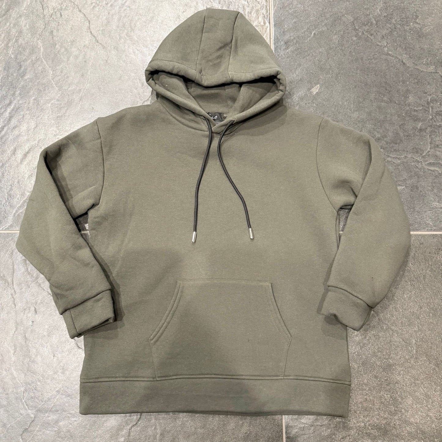 9130 FELPA BIMBO VERDE MILITARE - felpa bimbo - IO CHICO