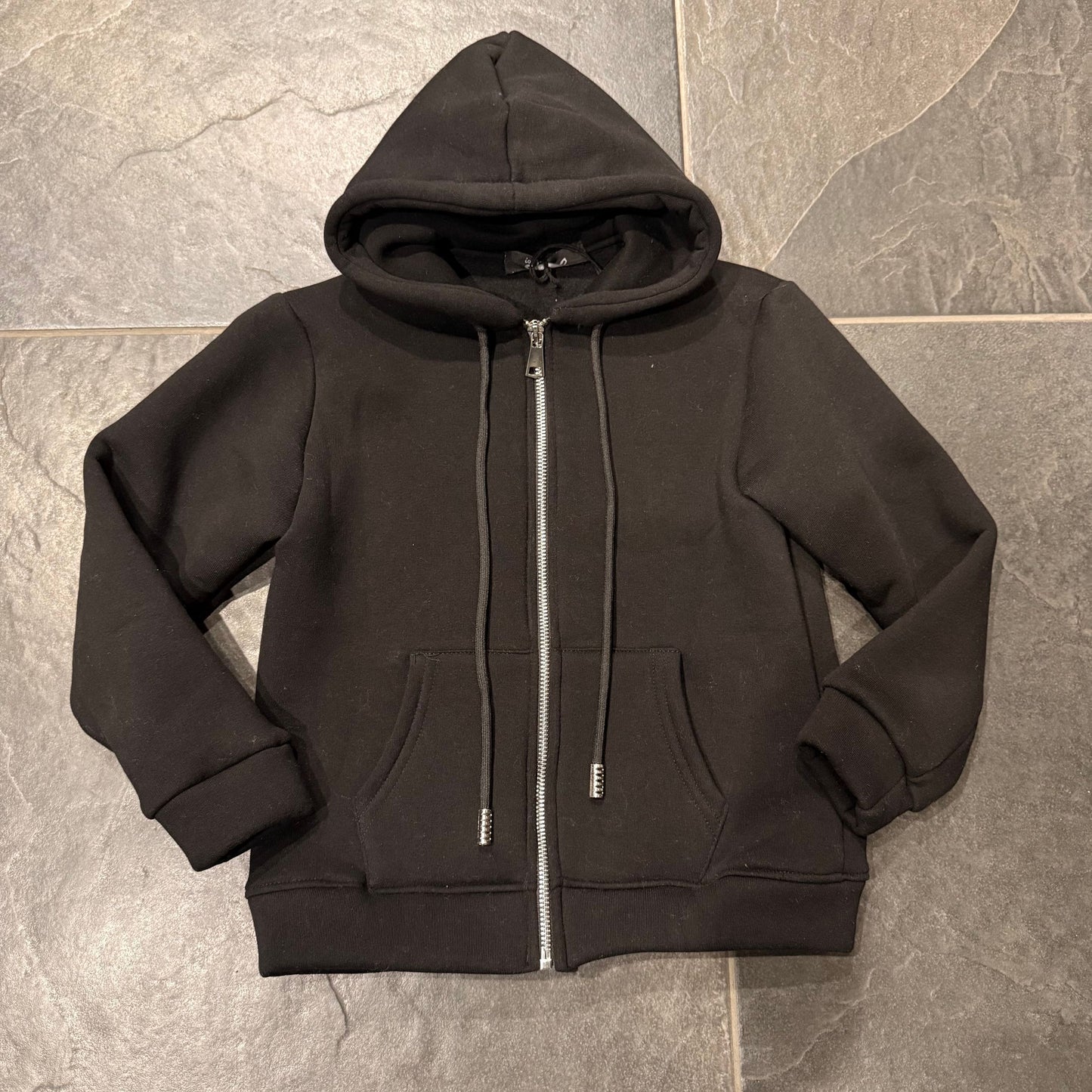 9131 FELPA ZIP BIMBO NERA - felpa bimbo - IO CHICO