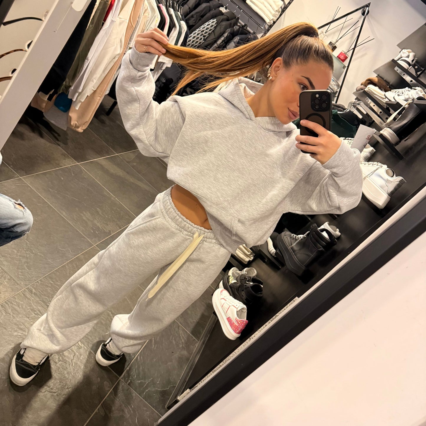 DRIP PANT PANTATUTA GRIGIO - pantatuta uomo - CIANOTIC