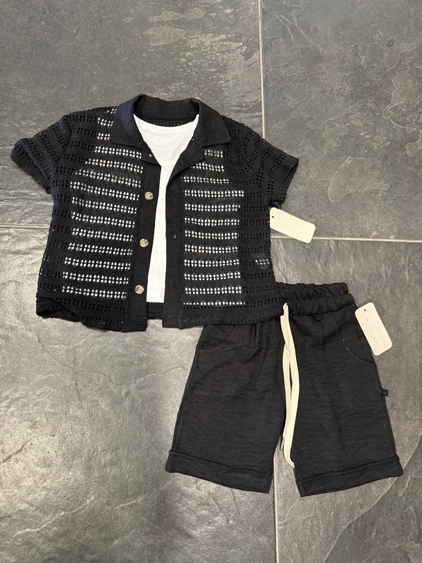 25190 COORDINATO BIMBO NERO - Completi & Coordinati -