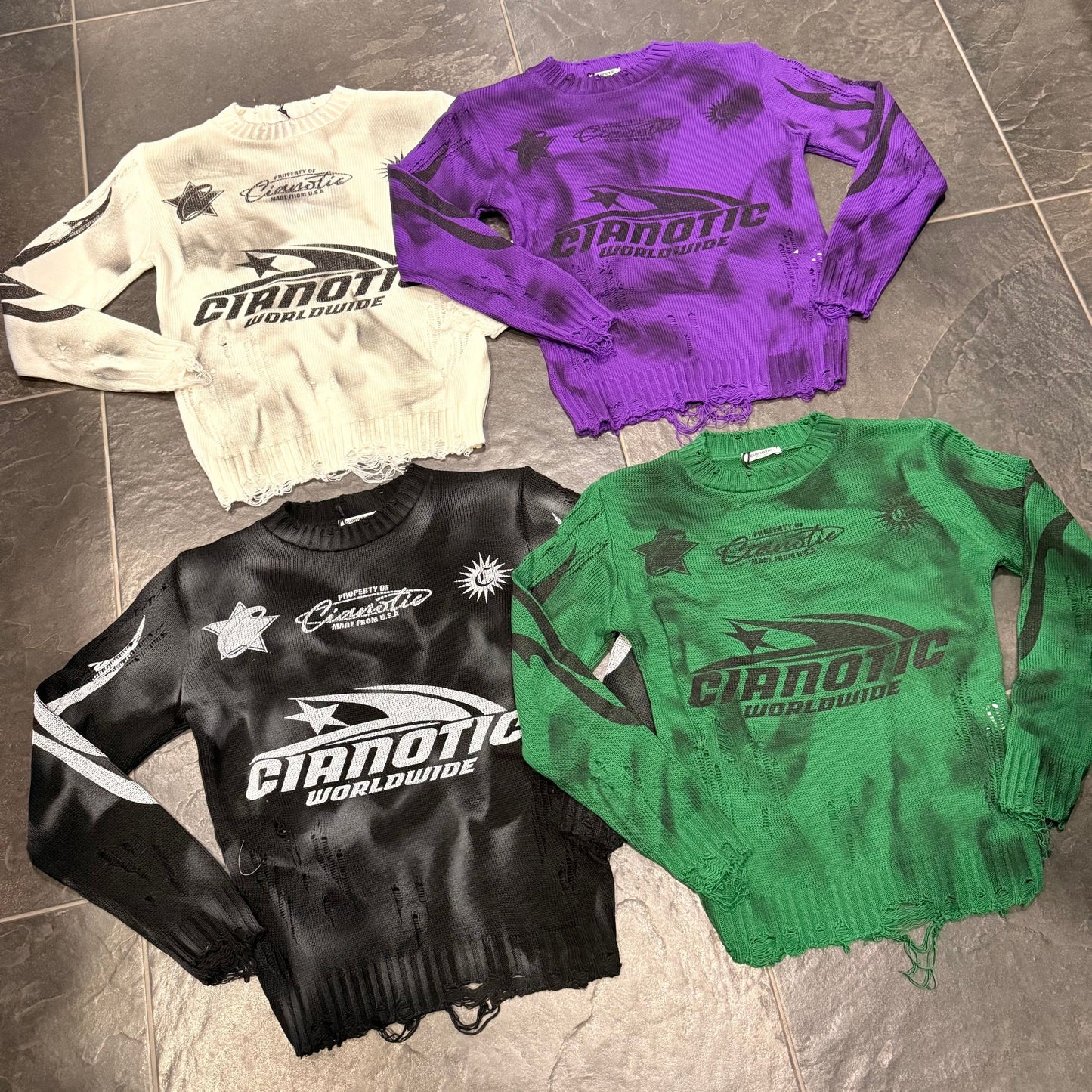 CB ML/WORLDWIDE MAGLIONCINO BIMBO VERDE -  - CIANOTIC