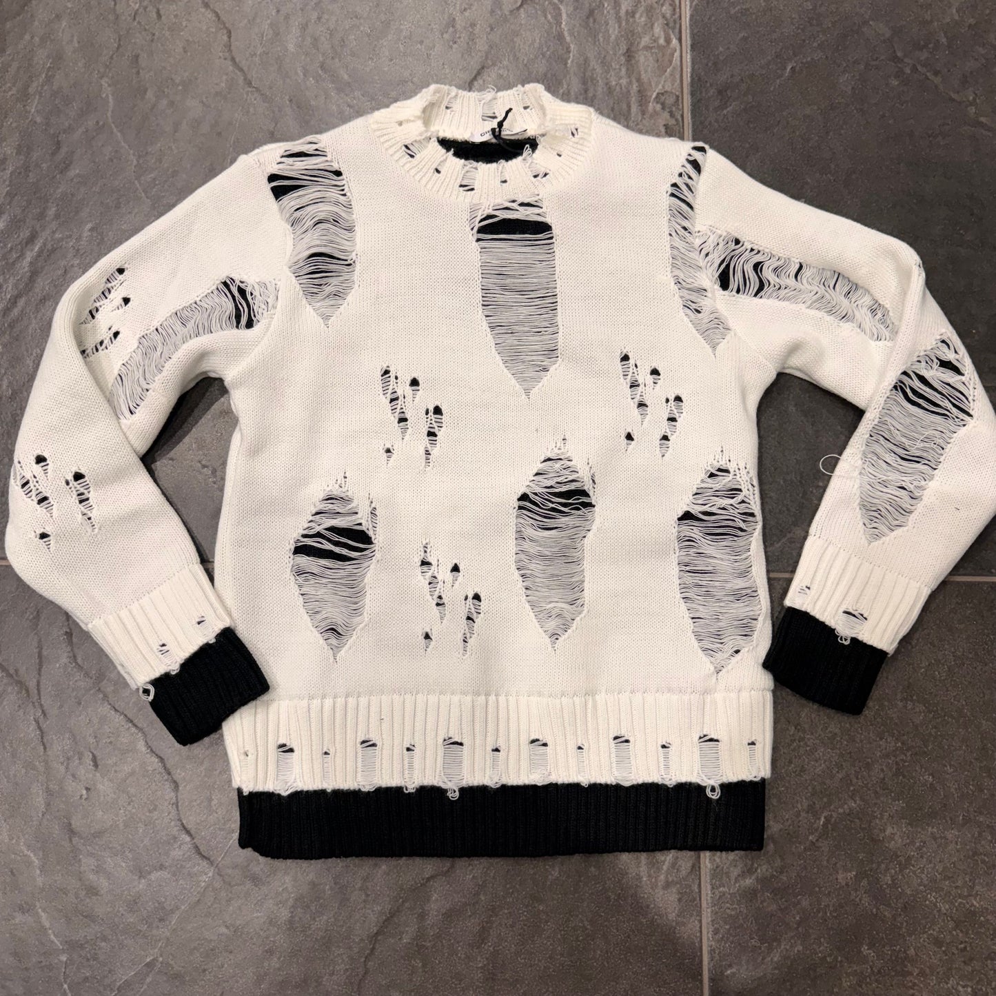 CB ML/DOUBLE MAGLIONCINO BIANCO - maglieria bimbo - CIANOTIC