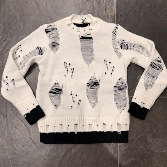 CB ML/DOUBLE MAGLIONCINO BIANCO - maglieria bimbo - CIANOTIC