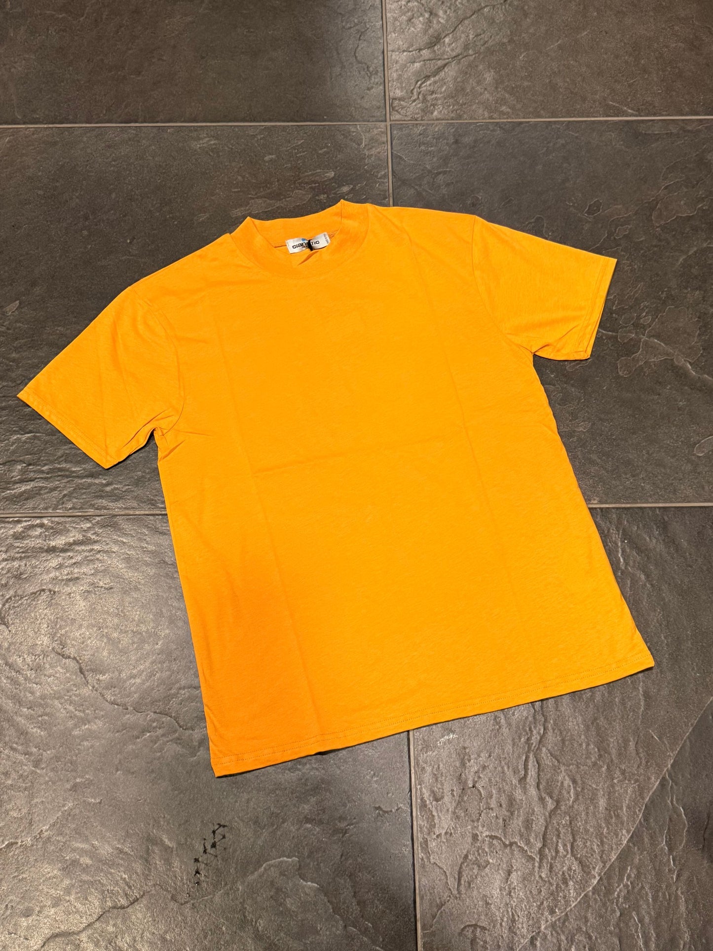 T/COLLO ALTO REGULAR BASIC SENAPE - T-shirt uomo - CIANOTIC