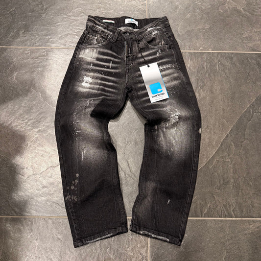 CB BAGGY CAMAN BLACK - JEANS BIMBO - CIANOTIC