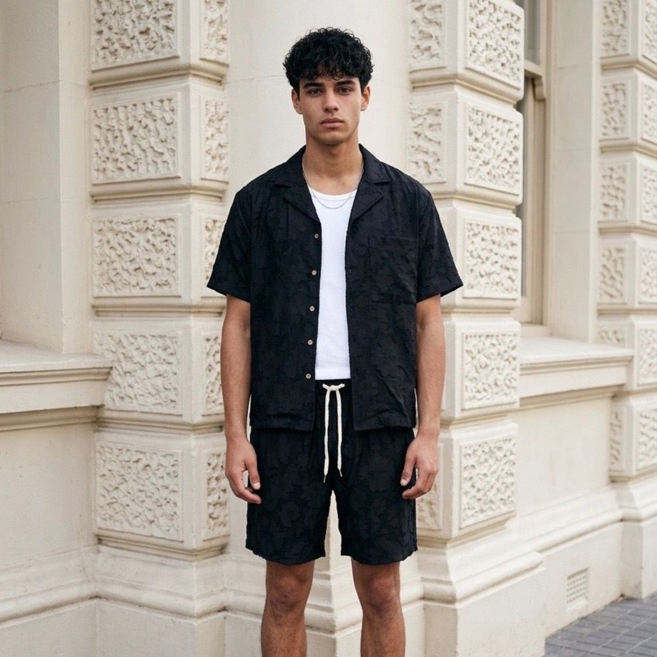 76118 COORDINATO NERO - Completo uomo -