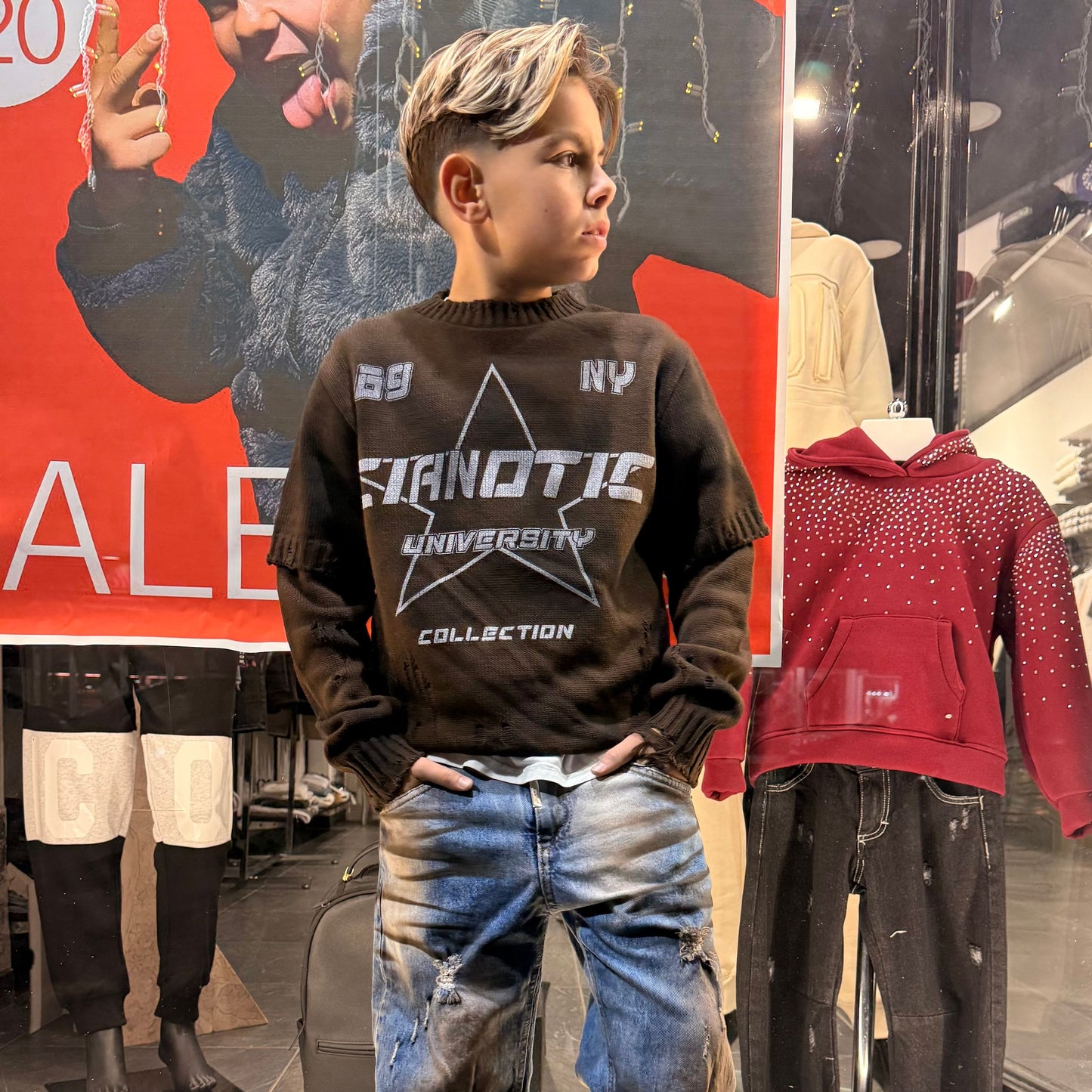 CB ML/UNIVERSITY MORO - maglieria bimbo - CIANOTIC