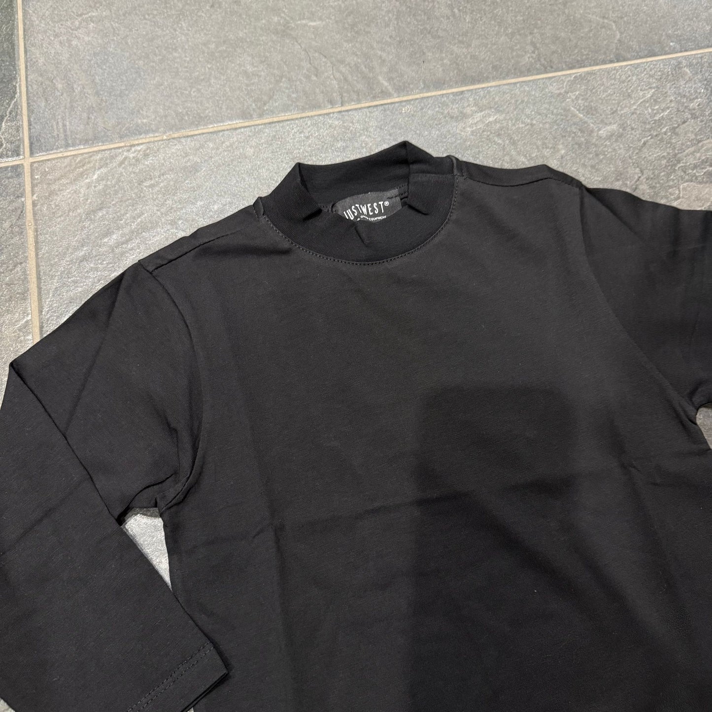 BT25 T-SHIRT MANICA LUNGA NERA - T-shirt bimbo - just man