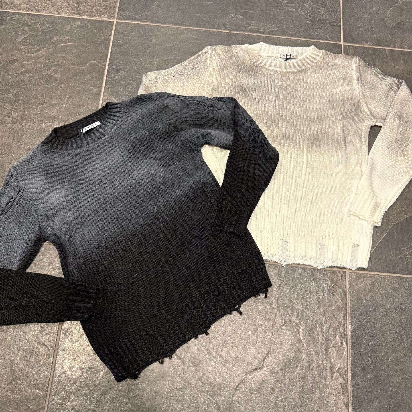 CB ML/SMOKE MAGLIONCINO PANNA BIMBO - maglieria bimbo - CIANOTIC