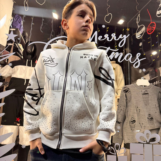 CB F/SAINT DIAMOND FELPA BIANCA - felpa bimbo - CIANOTIC