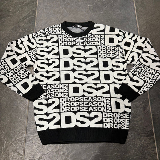 FW25246 MAGLIONCINO DS2 NERO - Maglieria uomo - DROP SEASON 2