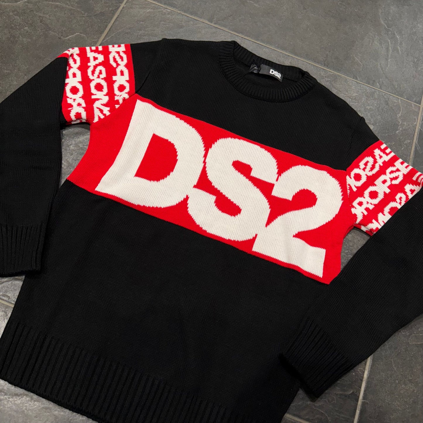 FW25213 MAGLIONCINO DS2 NERO - Maglieria uomo - DROP SEASON 2