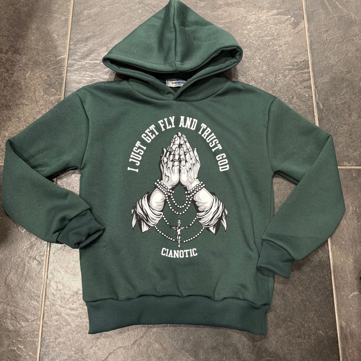 F/TRUST FELPA CIANOTIC VERDE - felpa bimbo - CIANOTIC