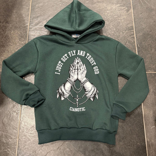 F/TRUST FELPA CIANOTIC VERDE - felpa bimbo - CIANOTIC