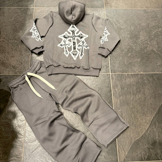 CB TRACK SUIT GRIGIO - JEANS BIMBO - CIANOTIC