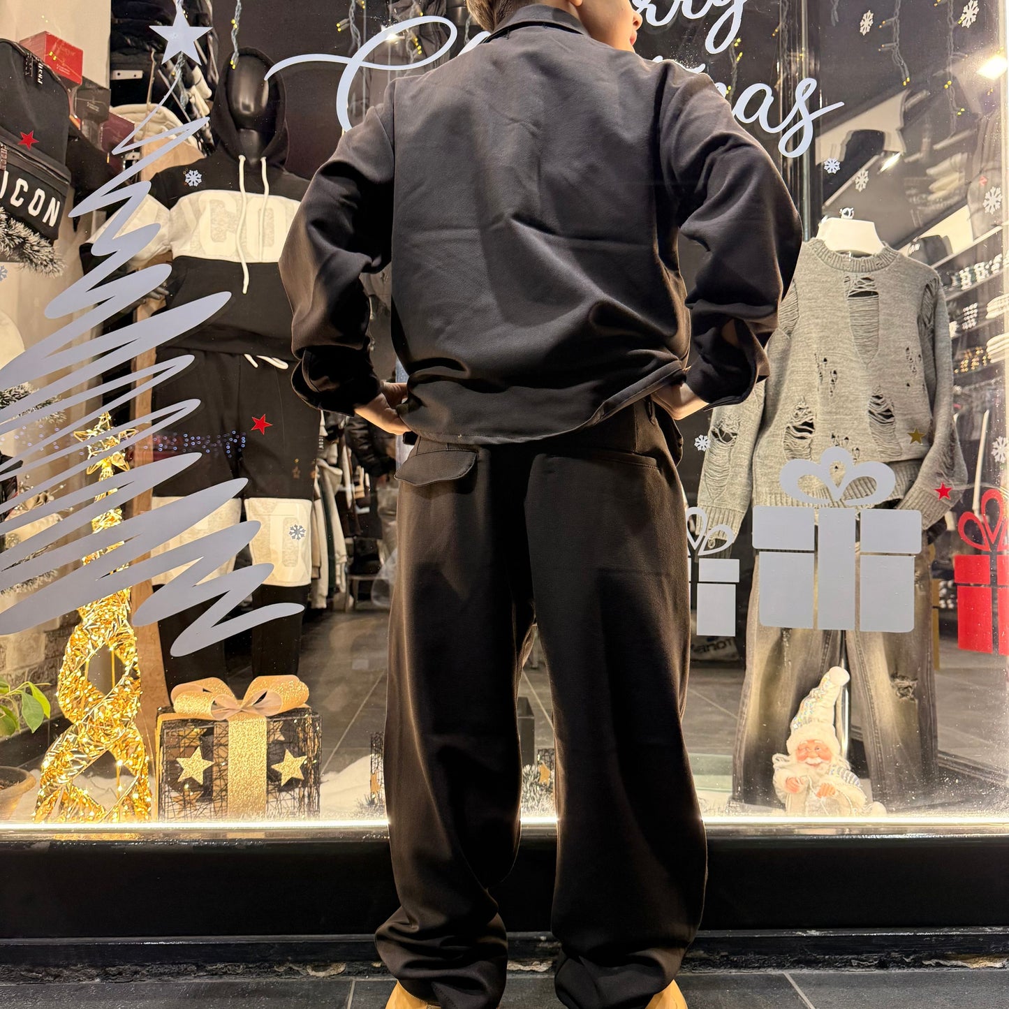 CB CORDSET ATTITUDE BIMBO MORO - Coordinato bimbo/junior - CIANOTIC